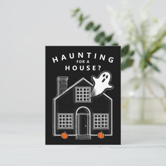 Realtor Real Estate Oktober Halloween Briefkaarten (Staand voorkant)