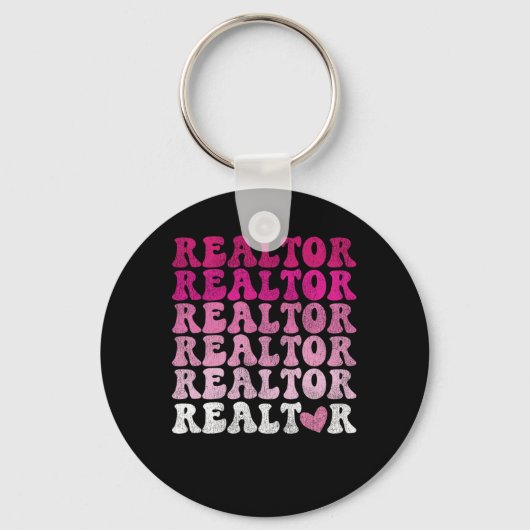Realtor Realtor Heart Sleutelhanger (Voorkant)