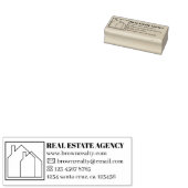 Realtor Rent house verplaatst nieuw huis Rubberstempel (Gestempeld)