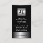 Realtor Silver Metal Border Visitekaartje (Achterkant)