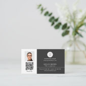 Realtor Simple Modern Professional QR-codefoto Visitekaartje (Staand voorkant)