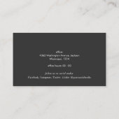 Realtor Simple Modern Professional QR-codefoto Visitekaartje (Achterkant)