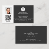Realtor Simple Modern Professional QR-codefoto Visitekaartje (Voorkant / Achterkant)