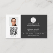 Realtor Simple Modern Professional QR-codefoto Visitekaartje (Voorkant)