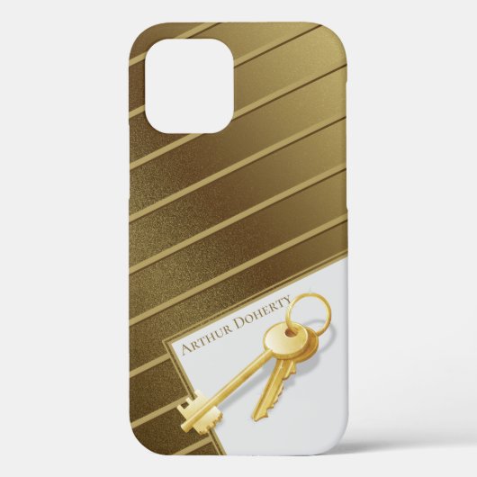 Realtor Sleutels | Gouden Case-Mate iPhone Case (Achterkant)