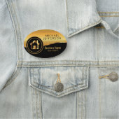 Realtor Style - Zwart en goud Naamplaatje (In situ)