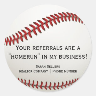 Realtor Summer Baseball door Stickers als Pop besc