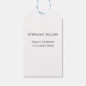 Realtor Summer Baseball, met Labels gelijkgestelde Cadeaulabel (Achterkant)