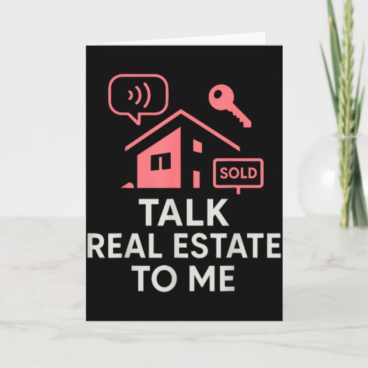 Realtor Talk Real Estate To Me Kaart (Voorkant)