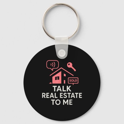 Realtor Talk Real Estate To Me Sleutelhanger (Voorkant)