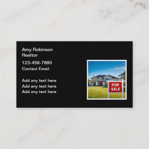 Realtor Te Koop Teken Visitekaartjes Ontwerp