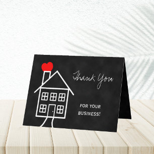 Realtor Thank You Note Card Bedankkaart