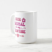 Realtor Valentine, Personalized Real Estate Gift Koffiemok (Voorkant links)