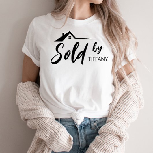 Realtor Vastgoed Verkoop Verkocht op naam T-Shirt