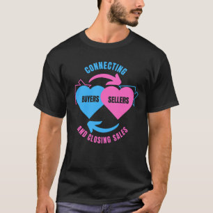 REALTOR Verbindt Kopers Verkopers Vastgoed T-shirt