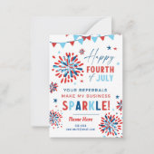 Realtor Vierde Pop juli door Hartelijk dank Notitiekaartje (Voorkant)