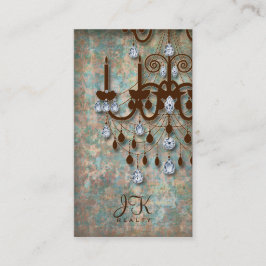 Realtor Visitekaartje Damask Chandelier