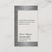 Realtor Visitekaartje Elegant Metallic Textuur (Achterkant)