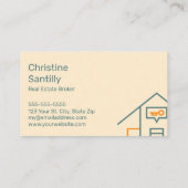 Realtor Visitekaartje met minimalistisch design (Achterkant)