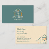 Realtor Visitekaartje met minimalistisch design (Voorkant / Achterkant)