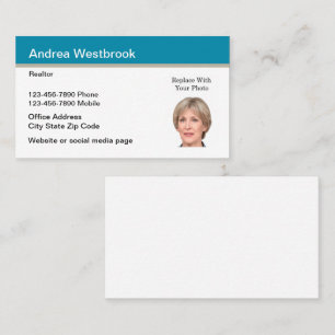 Realtor Visitekaartjes Fotosjablonen