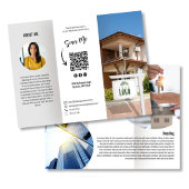 Realtor Voeg uw Logo Business Brochure QR-code toe