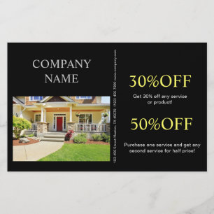 Realtor voor renovatieopbouw voor Home Remodeling Flyer