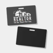 Realtor voor uw Huis Badge (Voor- en achterkant)