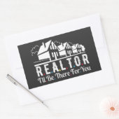 Realtor voor uw Huis Rechthoekige Sticker (Envelop)