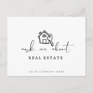 Realtor vraagt me om onroerend goed briefkaart