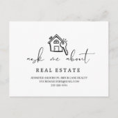 Realtor vraagt me om speciale aandacht voor onroer briefkaart (Voorkant)