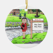 Realtor — Vrouw Keramisch Ornament (Voorkant)