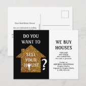 Realtor WE KOPEN HUISVESTING Briefkaart (Voorkant / Achterkant)