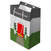 Realtor Welcome Home Cute New Home Gift Bag Medium Cadeauzakje (Voorkant Gekanteld)