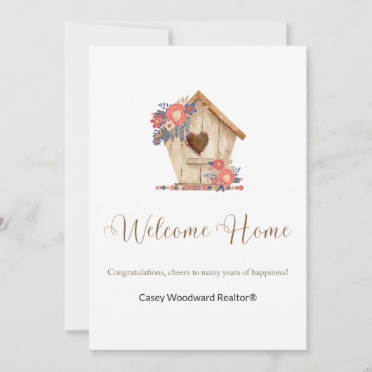 Realtor Welcome Home Persoonlijke Kaart (Voorkant)