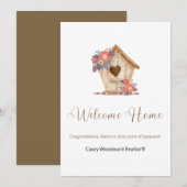 Realtor Welcome Home Persoonlijke Kaart (Voorkant / Achterkant)