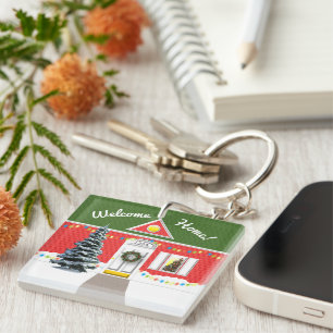 Realtor Welkom Home Vakantie Nieuw Huis Sleutelhan Sleutelhanger