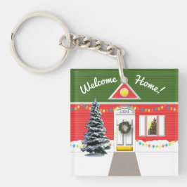 Realtor Welkom Home Vakantie Nieuw Huis Sleutelhan Sleutelhanger