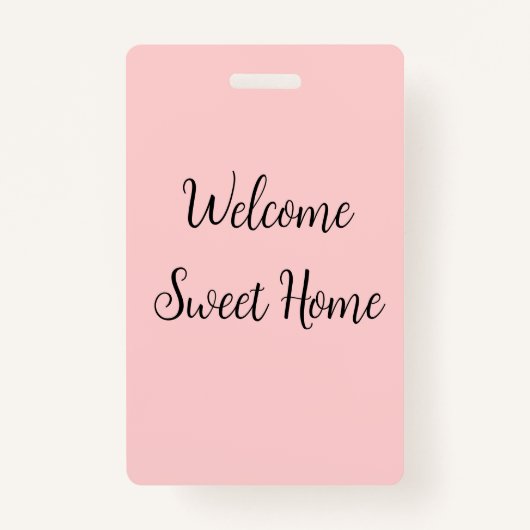 Realtor welkome huisverwarming voegt jouw naam toe badge (Voorkant)