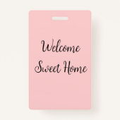 Realtor welkome huisverwarming voegt jouw naam toe badge (Achterkant)