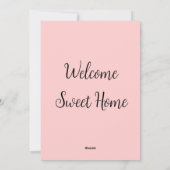 Realtor welkome huisverwarming voegt jouw naam toe feestdagenkaart (Achterkant)