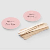 Realtor welkome huisverwarming voegt jouw naam toe handwaaier (Niet-gemonteerd)