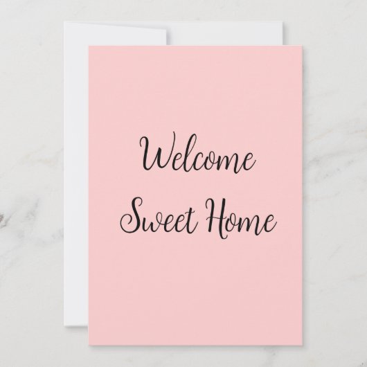 Realtor welkome huisverwarming voegt jouw naam toe kaart (Voorkant)