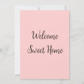 Realtor welkome huisverwarming voegt jouw naam toe kaart (Achterkant)