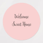 Realtor welkome huisverwarming voegt jouw naam toe labels (Design 2)