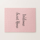 Realtor welkome huisverwarming voegt jouw naam toe legpuzzel (Horizontaal)