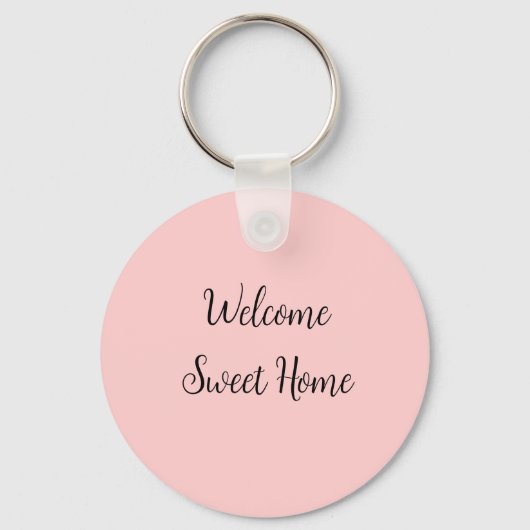 Realtor welkome huisverwarming voegt jouw naam toe sleutelhanger (Voorkant)