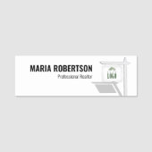 Realtor werknemer functietitel Aangepast Naamplaatje (Voorkant)