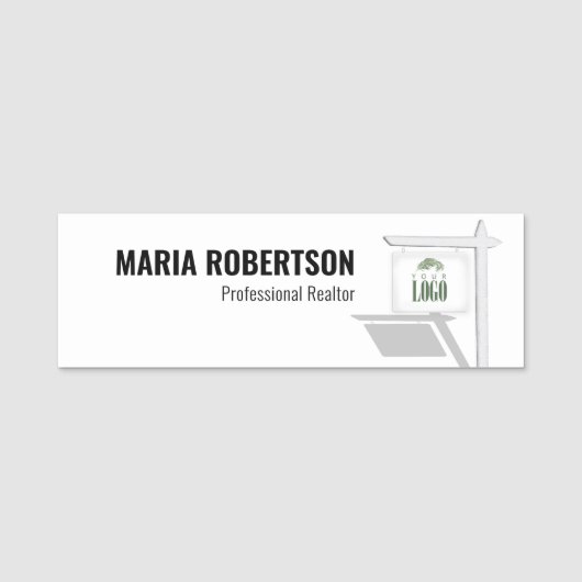Realtor werknemer functietitel Aangepast Naamplaatje (Voorkant)