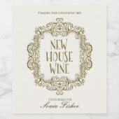 Realtor Wine Label Caling Closing Cover Wijn Etiket (Enkel label)